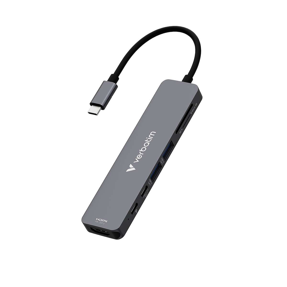 Hub Multipuerto Verbatim USB-C 7 Puertos
